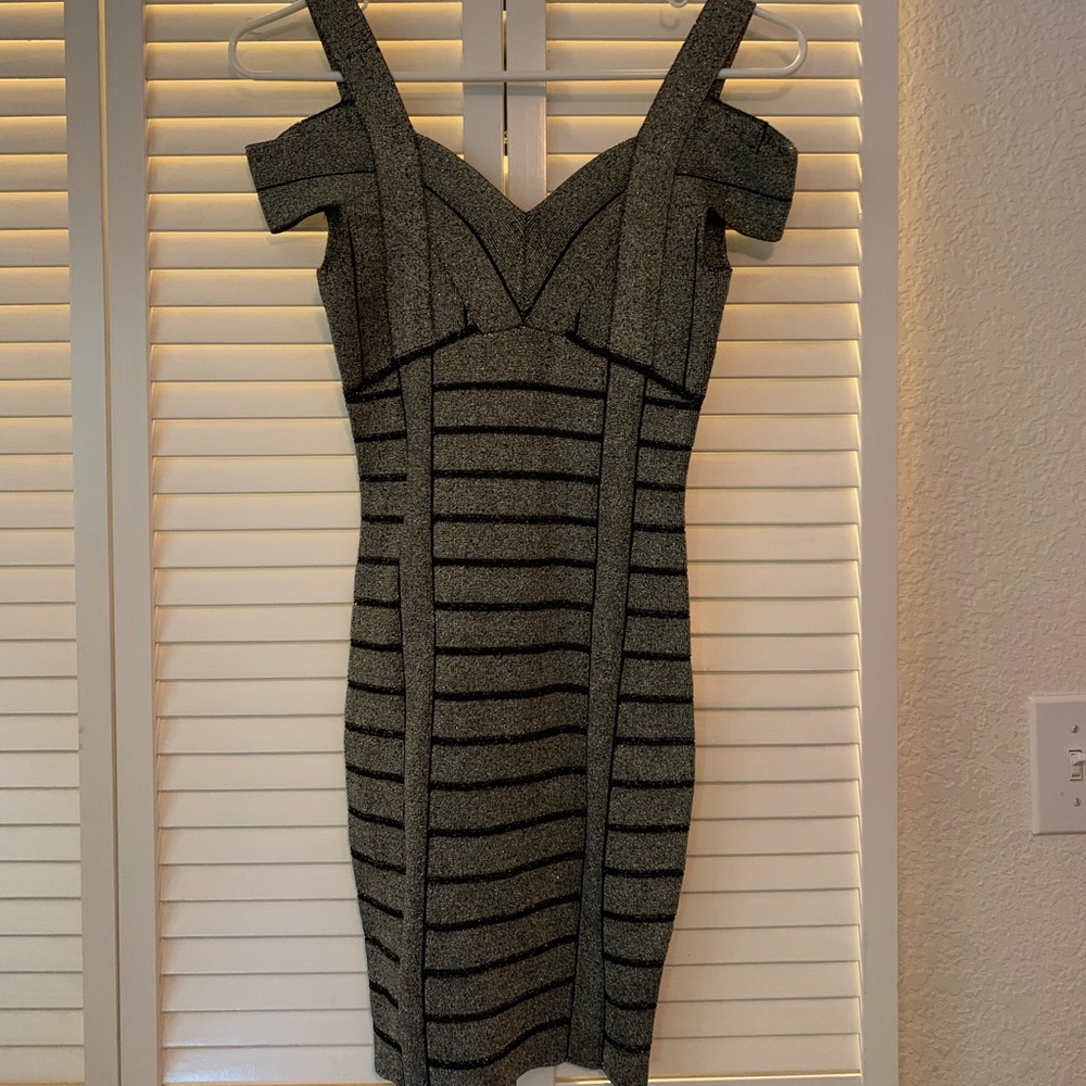 Black/grey club like dress